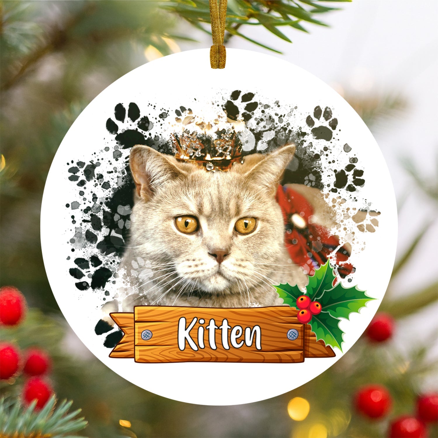 Personalized Photo Christmas Ornament