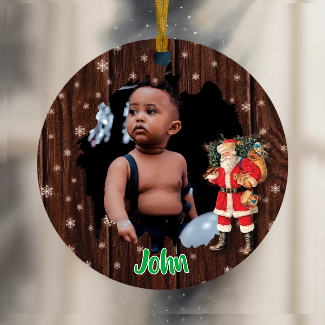 Personalized Photo Christmas Ornament