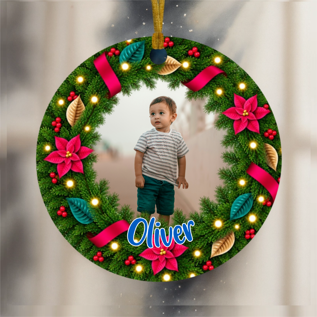 Personalized Photo Christmas Ornament