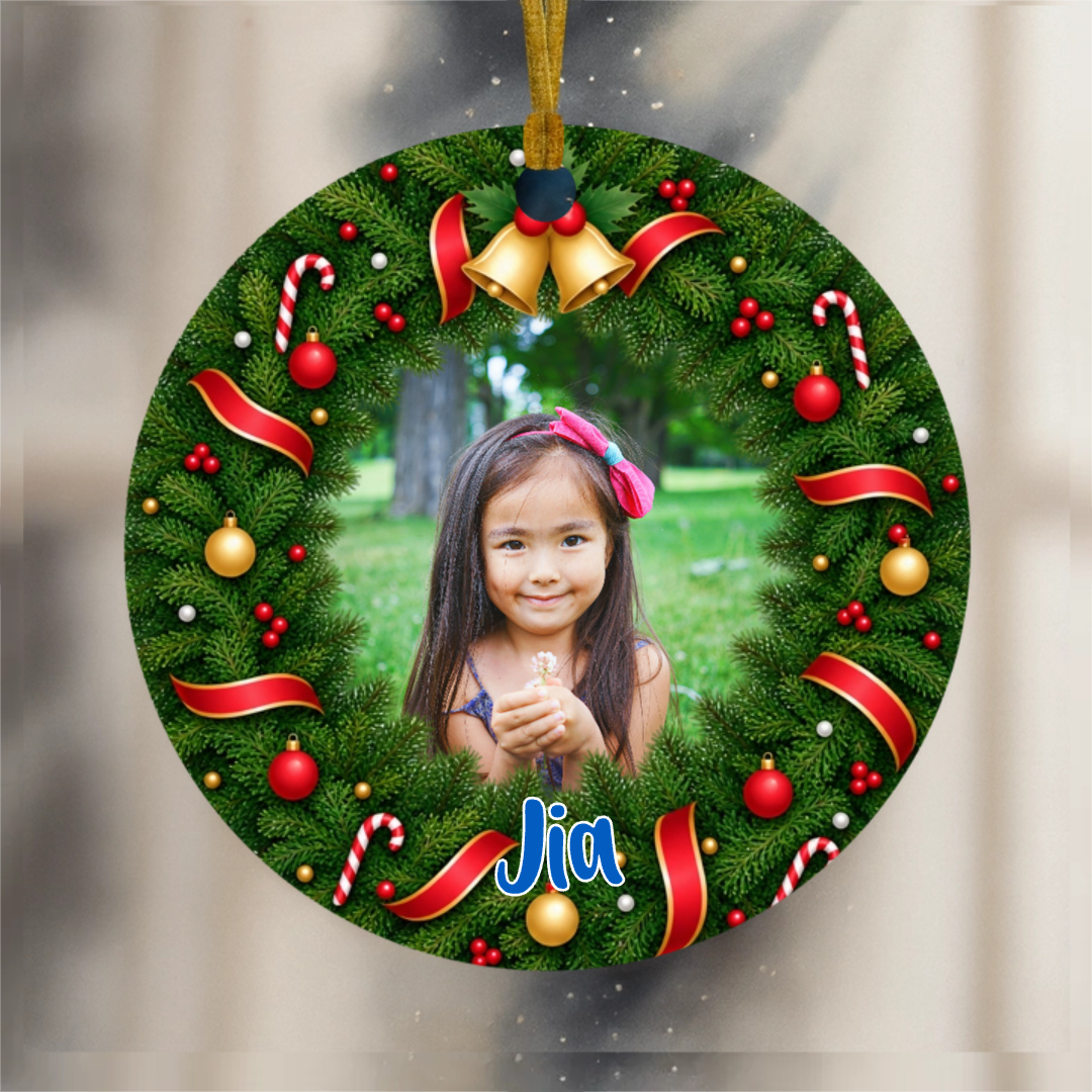 Personalized Photo Christmas Ornament