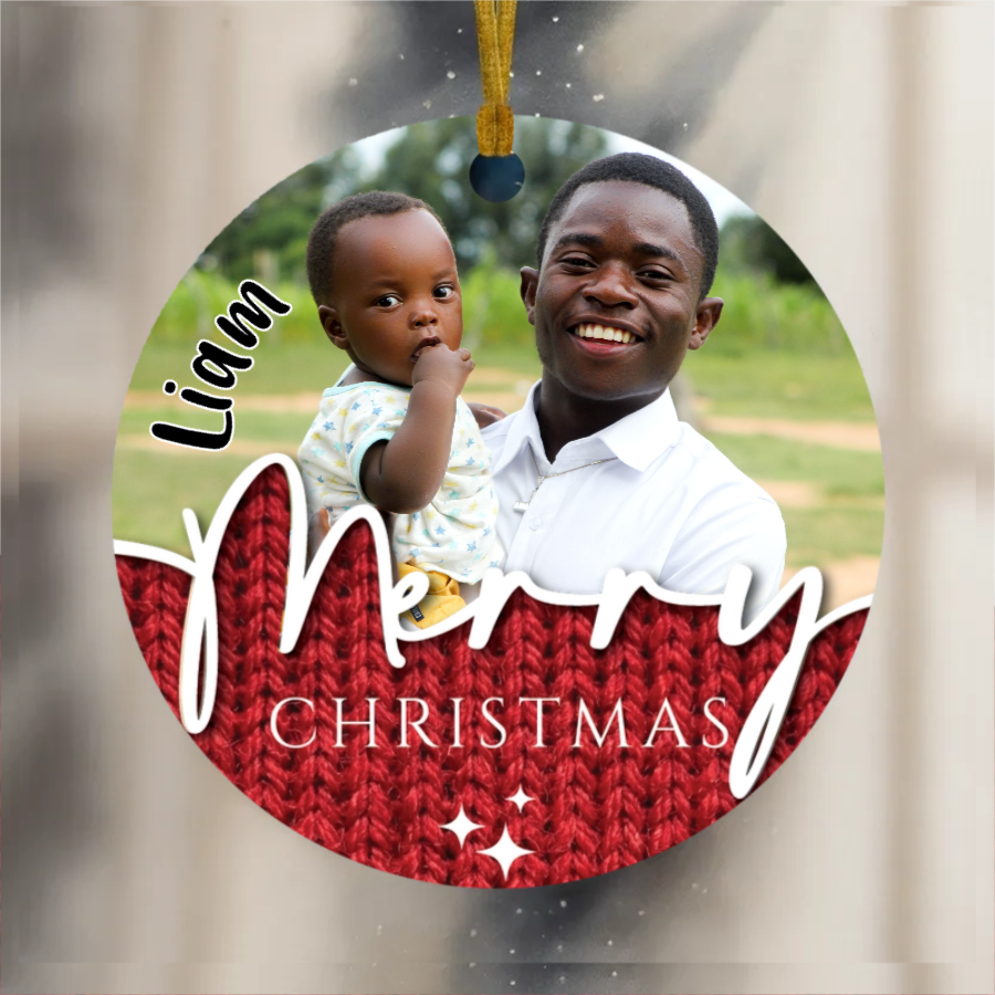 Personalized Photo Christmas Ornament