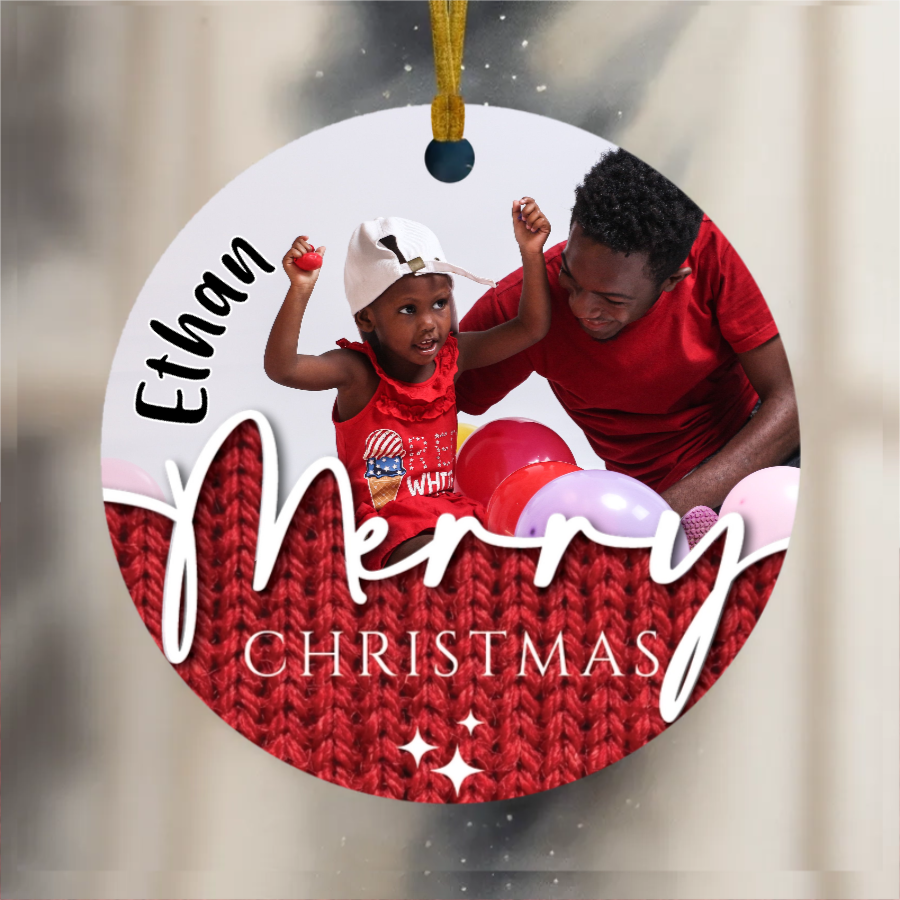 Personalized Photo Christmas Ornament