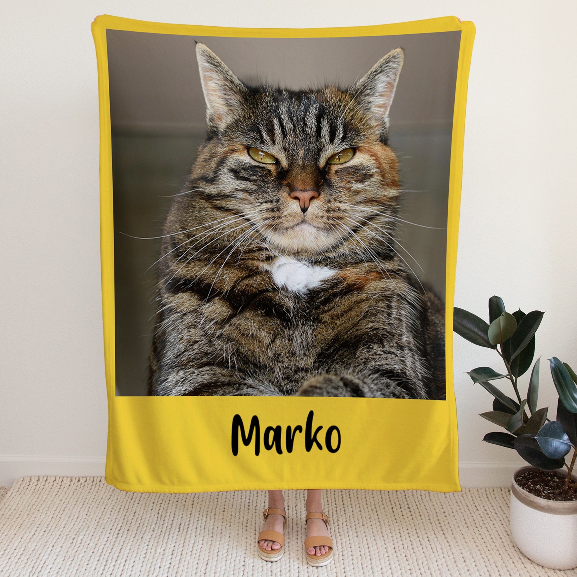 Multi Collage Photo Cozy Fleece Blanket – 60 x 80