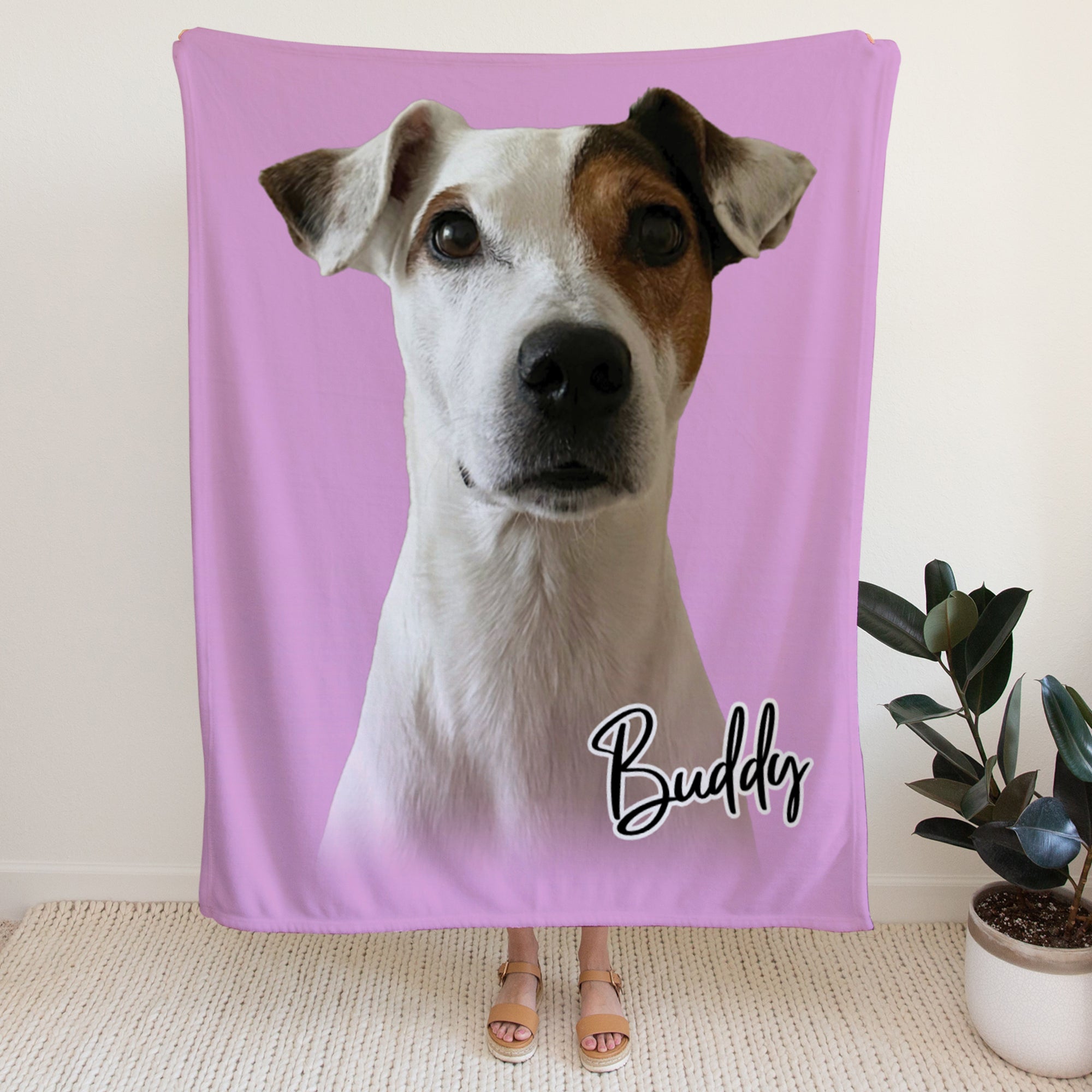 Custom Photo Cozy Fleece Blanket – 60 x 80
