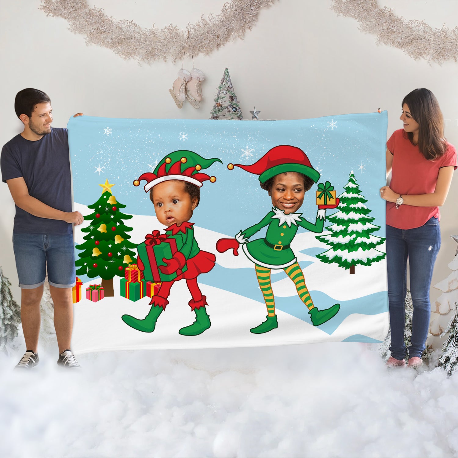 ELF Family Cozy Fleece Blanket – 60 x 80