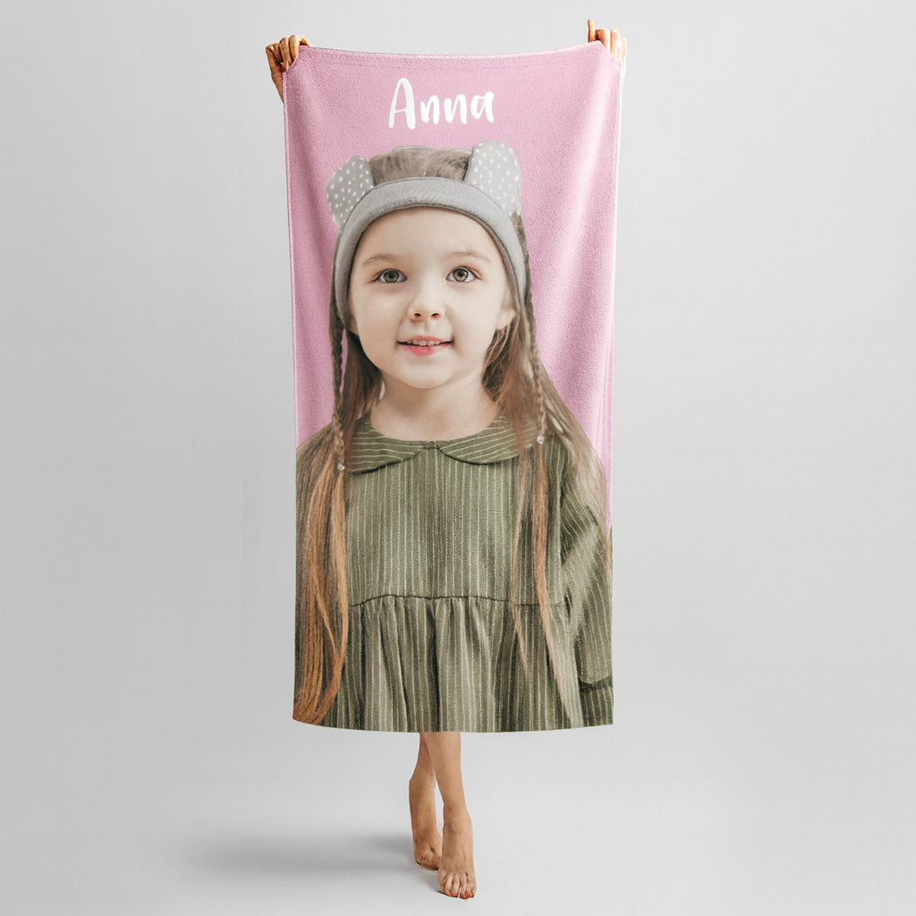 Personalized Photo Bath Towel